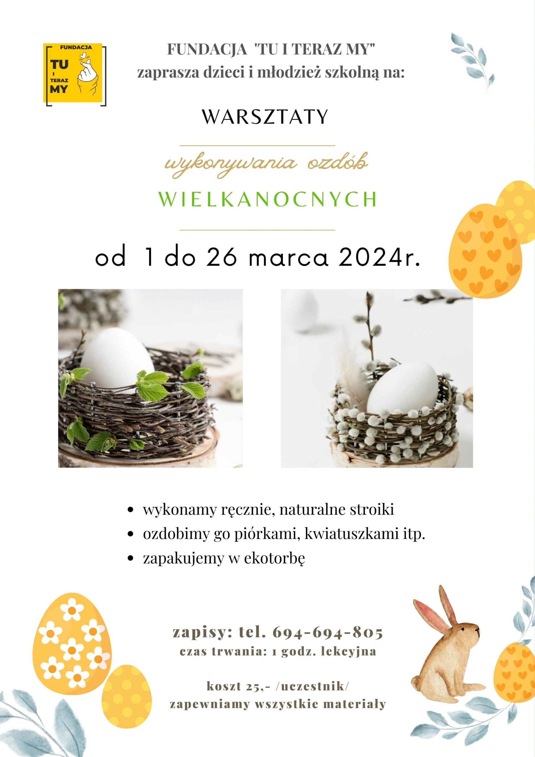 Plakat na Wielkanoc 2024 (42×29.7 cm) (29.7×42 cm)